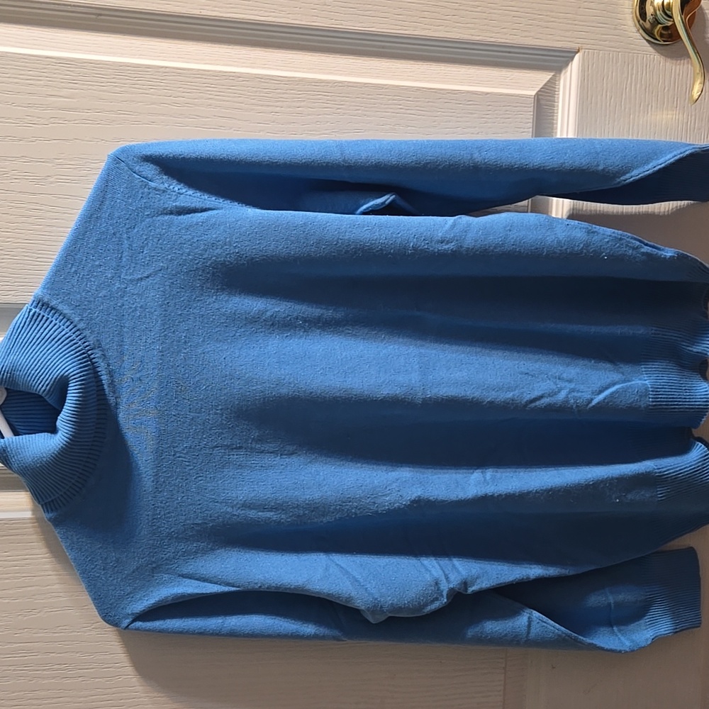 JOSEPH A. Blue Turtle Neck Sweater Sz XL